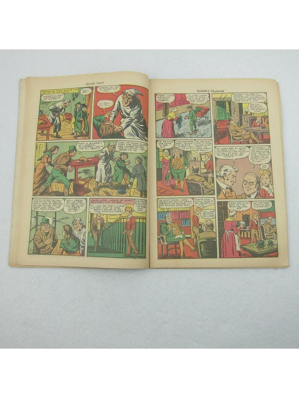 Vintage Classics Illustrated Comic Book #23 Oliver Twist Charles Dickens 1945 - Picture 8 of 12